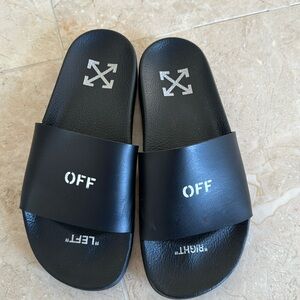 OFF WHITE pool slides
